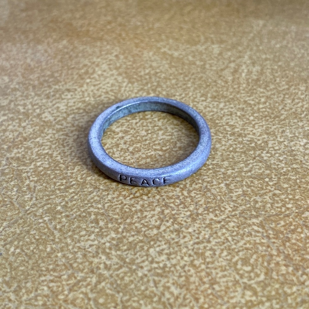Metal Peace Ring